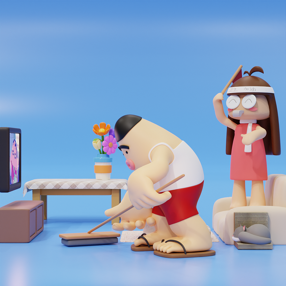 打扫房间（图ZMzgwNTEzMTcy） - 动画/影视 - 站酷设计师M慢半拍原创素材 - 站酷ZCOOL