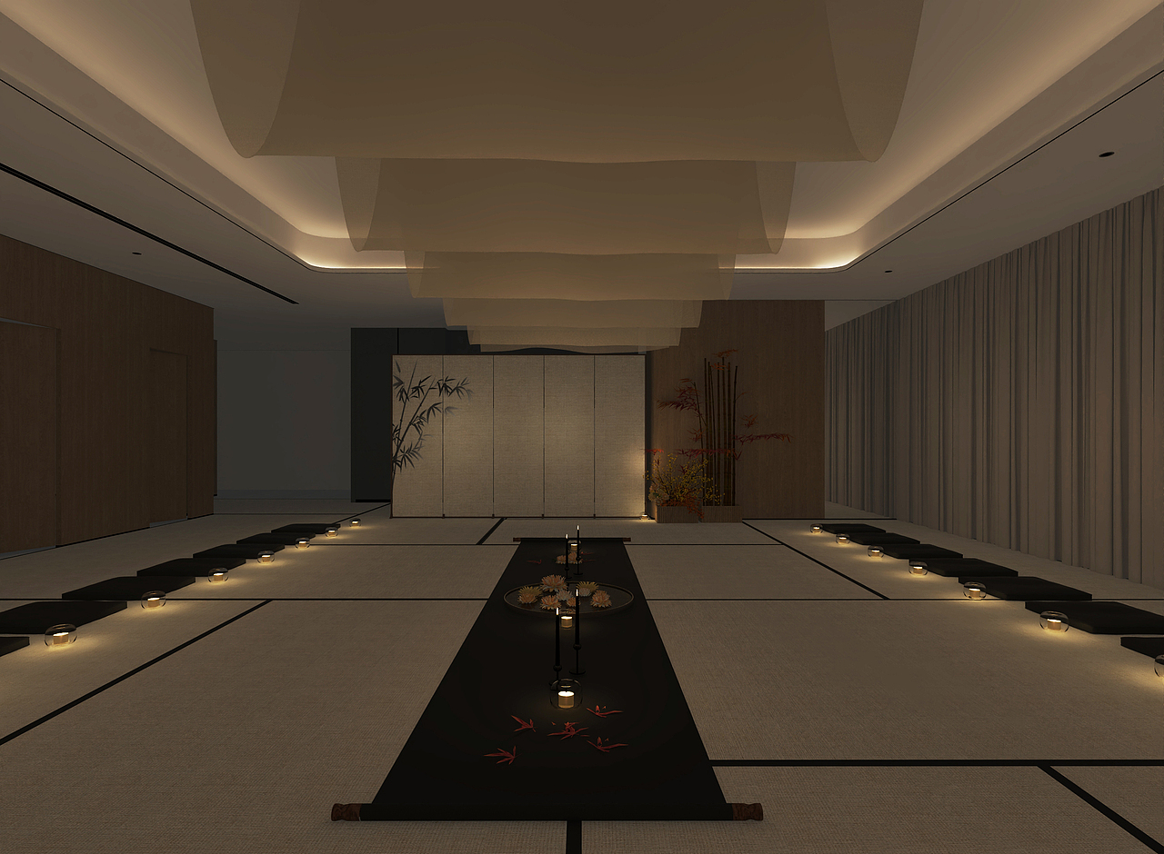 一个茶话会室内效果图