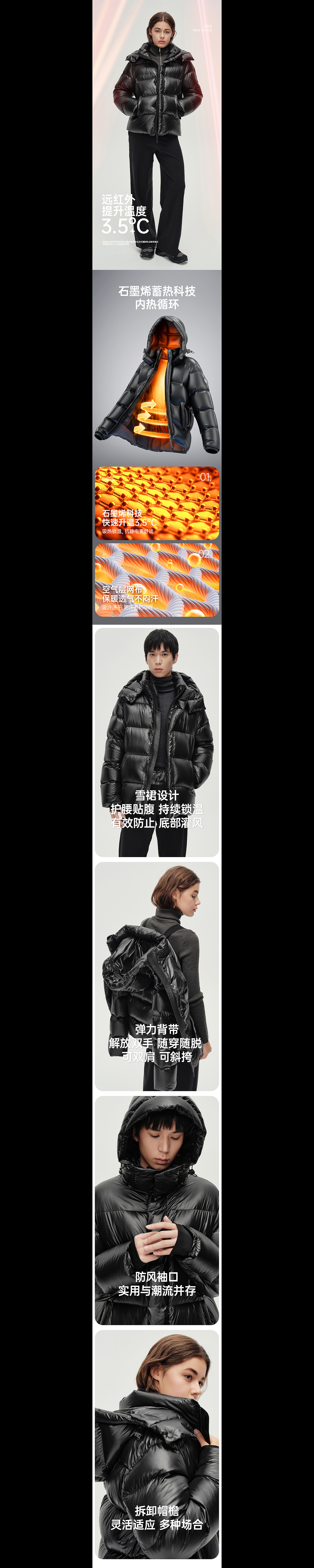 F.I.C羽绒服详情页视觉策划
