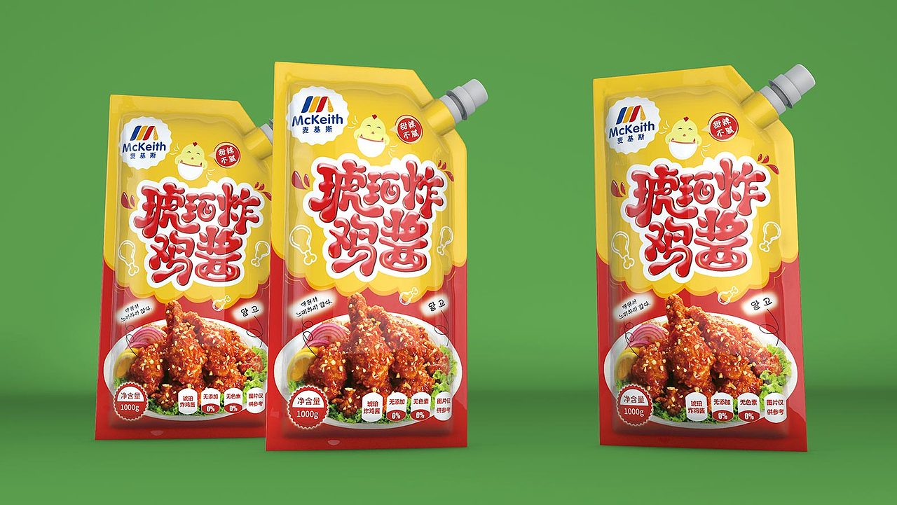酱料包装设计丨调味料包装设计丨炸鸡酱包装丨韩式酱料