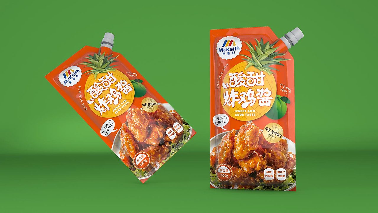酱料包装设计丨调味料包装设计丨炸鸡酱包装丨韩式酱料
