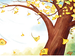 绘本 儿童水彩插画绘本 秋天的落叶故事