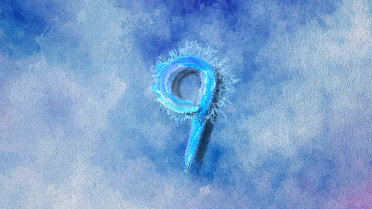 水墨笔刷倒计时动态效果