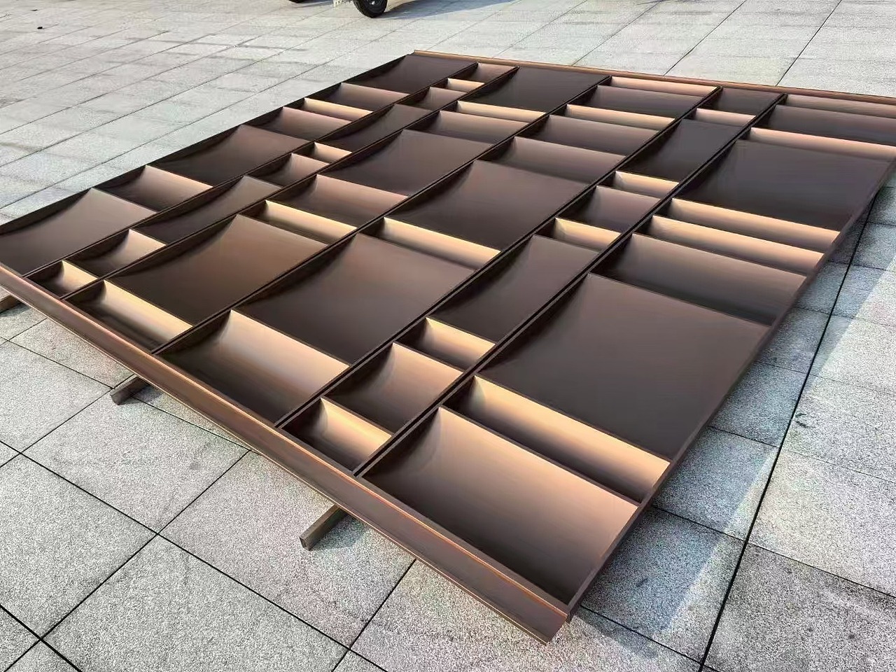 室内外不锈钢异形背景墙 金属艺术背景板定制