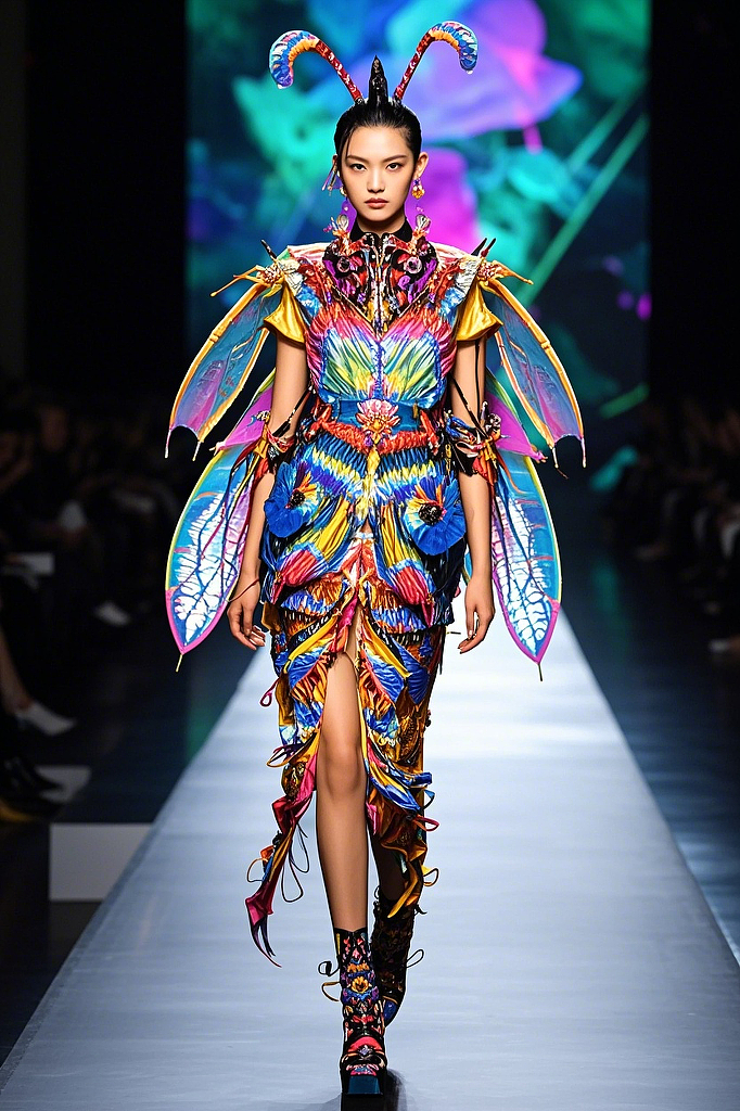 AI助力服裝設(shè)計，讓剪紙藝術(shù)在服裝設(shè)計圈流行起來（圖ZMzgwNTczNjMy） - 其他服裝 - 站酷設(shè)計師艾爾羅萊特原創(chuàng)素材 - 站酷ZCOOL