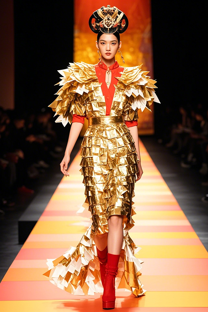 AI助力服裝設(shè)計，讓剪紙藝術(shù)在服裝設(shè)計圈流行起來（圖ZMzgwNTczNjI4） - 其他服裝 - 站酷設(shè)計師艾爾羅萊特原創(chuàng)素材 - 站酷ZCOOL