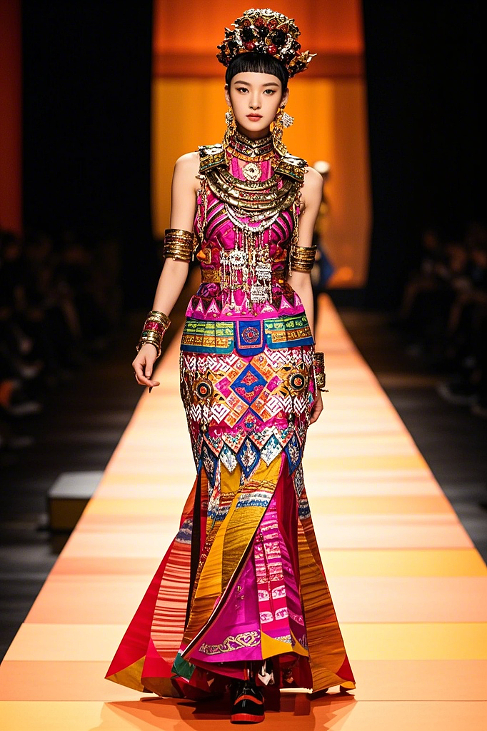 AI助力服裝設(shè)計，讓剪紙藝術(shù)在服裝設(shè)計圈流行起來（圖ZMzgwNTczNjY0） - 其他服裝 - 站酷設(shè)計師艾爾羅萊特原創(chuàng)素材 - 站酷ZCOOL