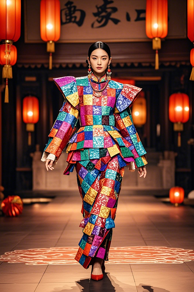 AI助力服裝設(shè)計，讓剪紙藝術(shù)在服裝設(shè)計圈流行起來（圖ZMzgwNTczNjAw） - 其他服裝 - 站酷設(shè)計師艾爾羅萊特原創(chuàng)素材 - 站酷ZCOOL