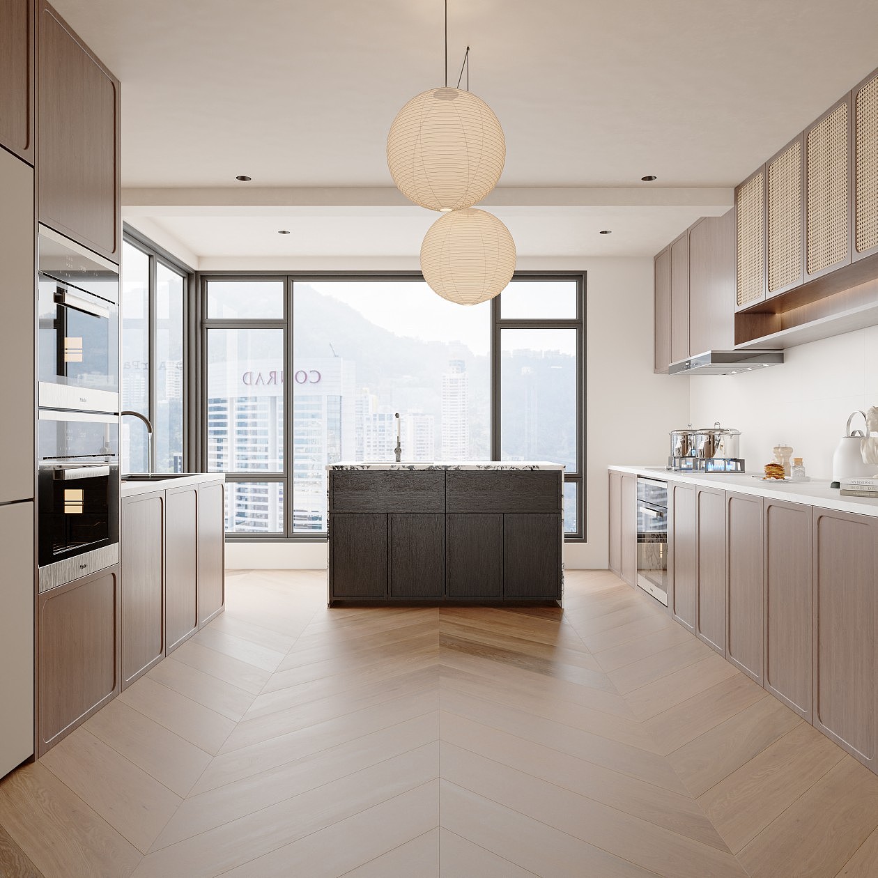 法式复古客餐厅厨房