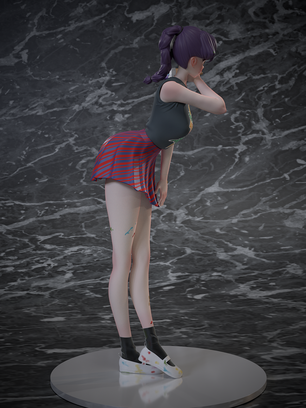 古见同学有交流障碍症吧唧手办临摹