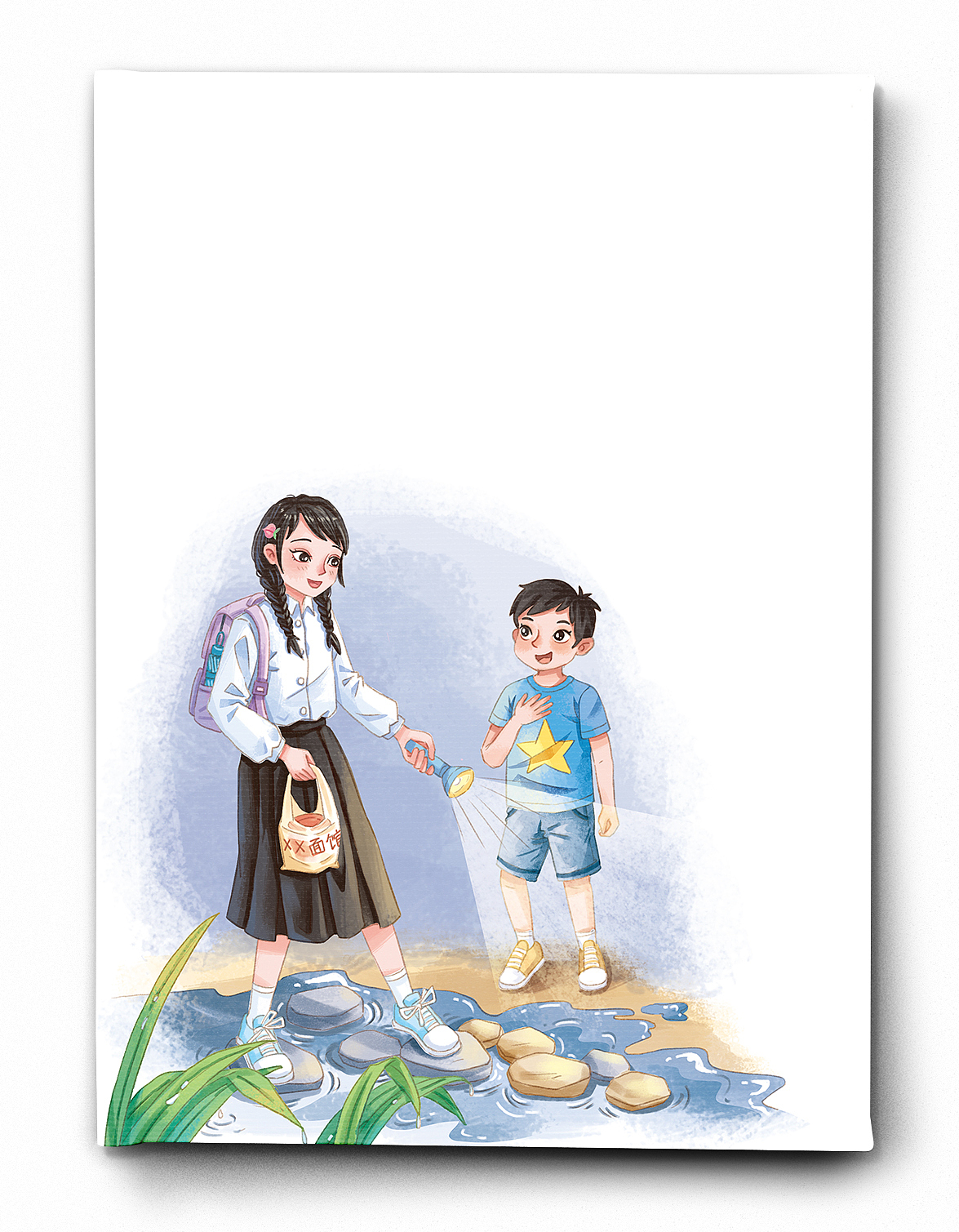 校園青春-溫暖雜志書(shū)籍插圖（圖ZMzgwNTc5MjMy） - 兒童插畫(huà) - 站酷設(shè)計(jì)師插畫(huà)師阿繞原創(chuàng)素材 - 站酷ZCOOL