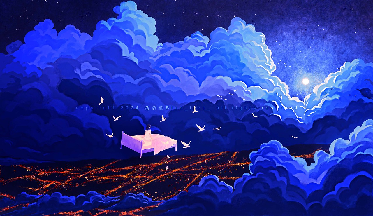 少年时总做这样的梦（图ZMzgwNTgzNTA0） - 创作习作 - 站酷设计师蔚蓝Blue_tree原创素材 - 站酷ZCOOL