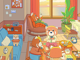 系列插画|一些看起来很可爱治愈的小场景