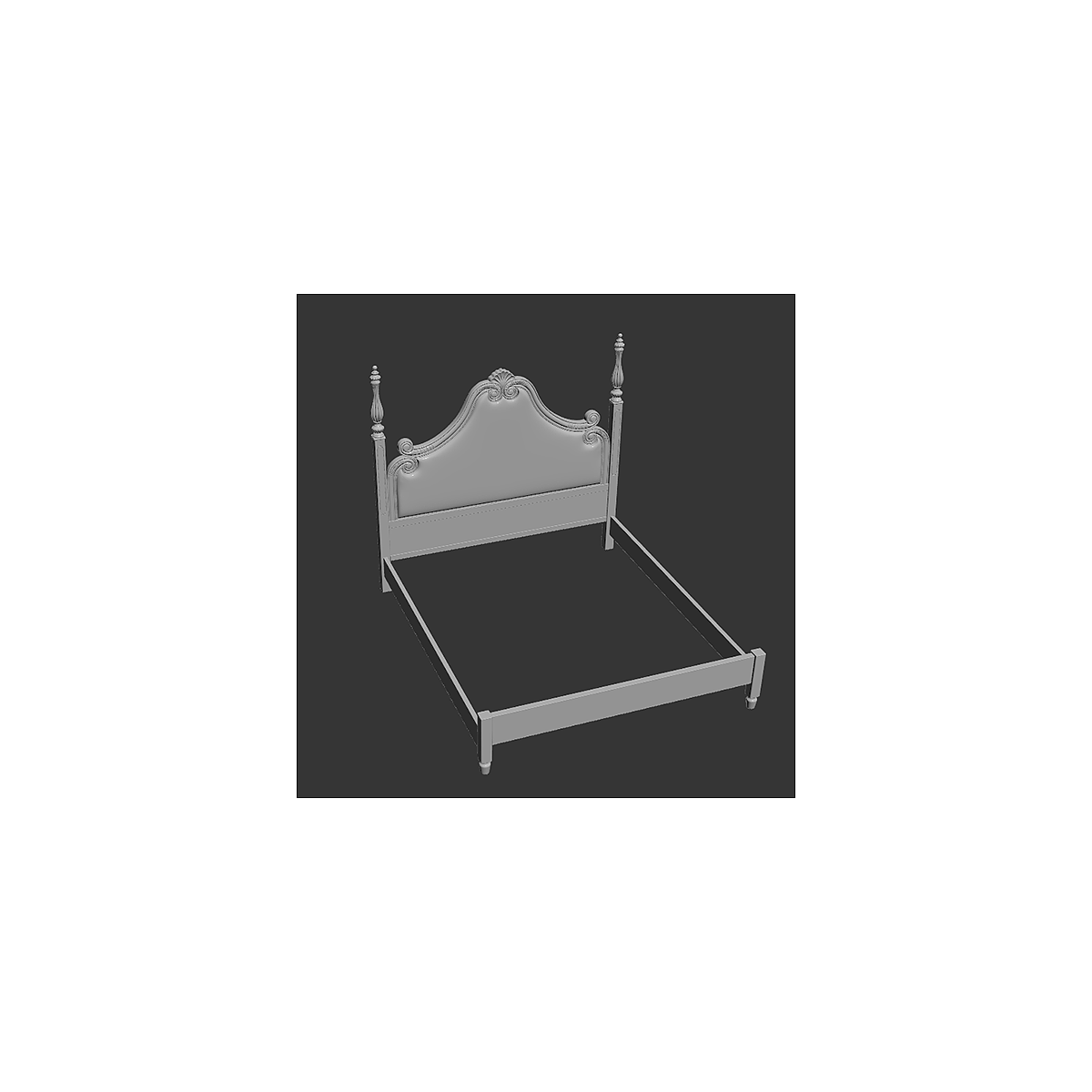 雕花床（图ZMzgwNTkxMDYw） - 产品 - 站酷设计师妖怪不嗔原创素材 - 站酷ZCOOL
