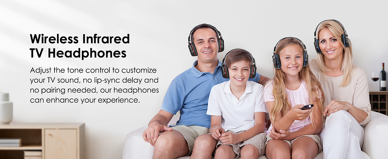亚马逊红外电视耳机A+外贸看电视耳机