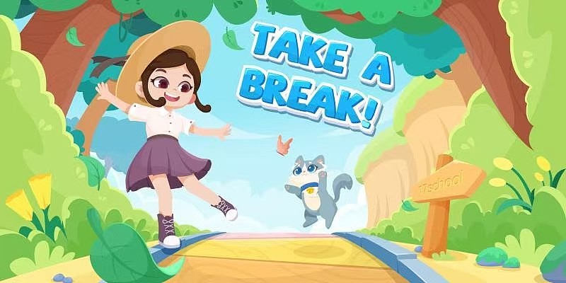 K12儿童矢量插画