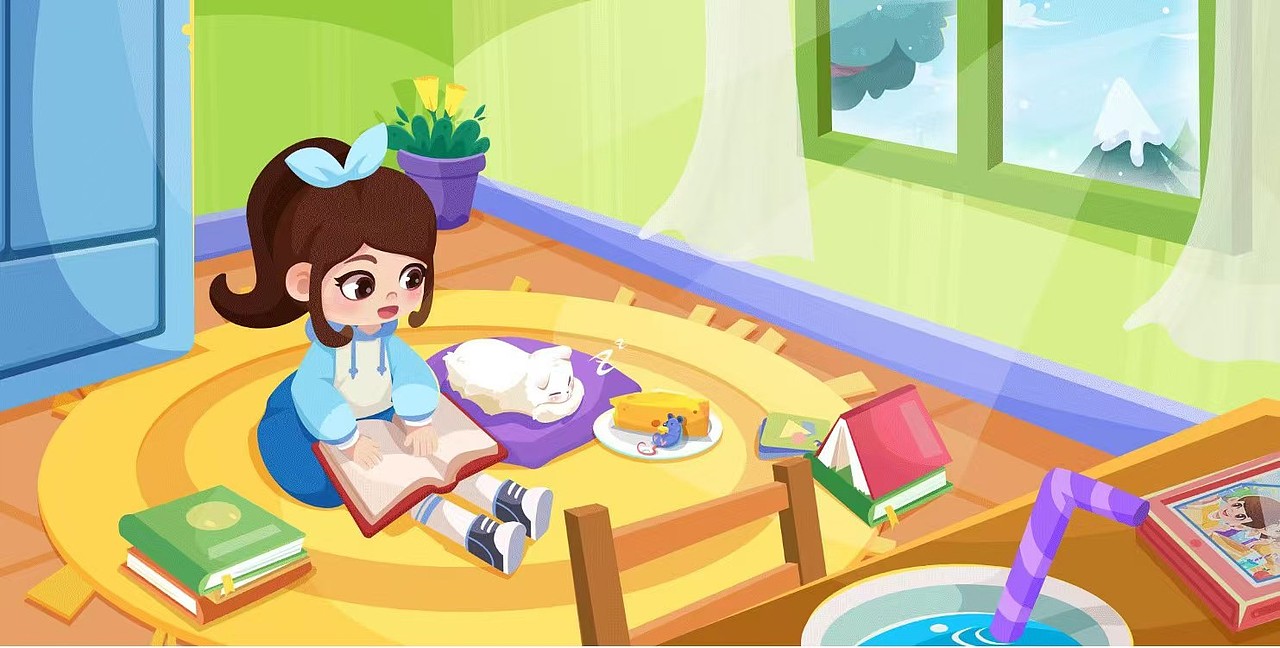 K12儿童矢量插画