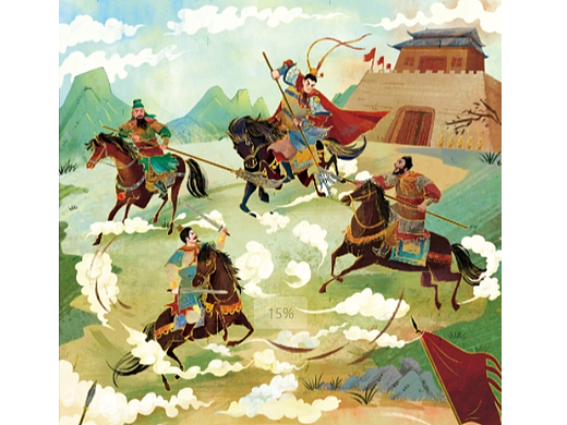 《三国演义》立体书丨三英战吕布