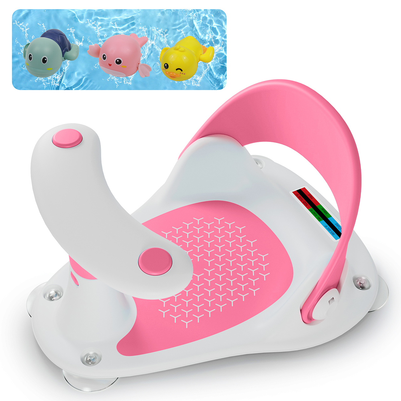 亚马逊设计I 婴儿洗澡沐浴座椅主图粉白/A+套图设计（图ZMzgwNjI1NDI0） - 电商 - 站酷设计师亚马逊美工原创素材 - 站酷ZCOOL