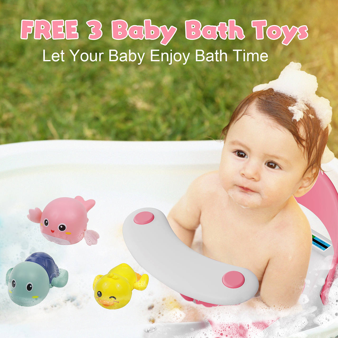 亚马逊设计I 婴儿洗澡沐浴座椅主图粉白/A+套图设计（图ZMzgwNjI1NDQ0） - 电商 - 站酷设计师亚马逊美工原创素材 - 站酷ZCOOL