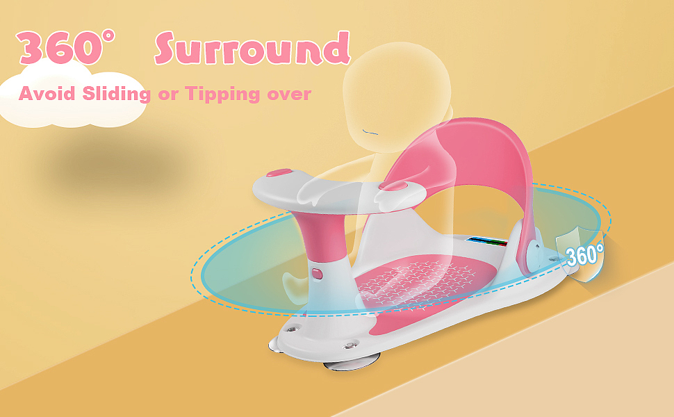 亚马逊设计I 婴儿洗澡沐浴座椅主图粉白/A+套图设计（图ZMzgwNjI1NDY0） - 电商 - 站酷设计师亚马逊美工原创素材 - 站酷ZCOOL