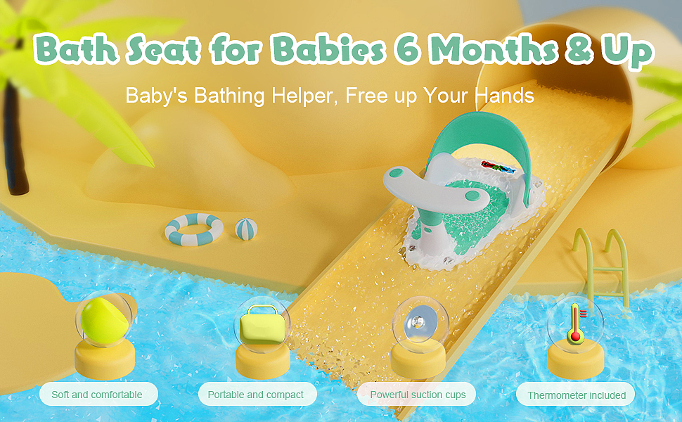 亚马逊设计I 婴儿洗澡沐浴座椅主图绿白色/A+套图设计（图ZMzgwNjI1ODgw） - 电商 - 站酷设计师亚马逊美工原创素材 - 站酷ZCOOL