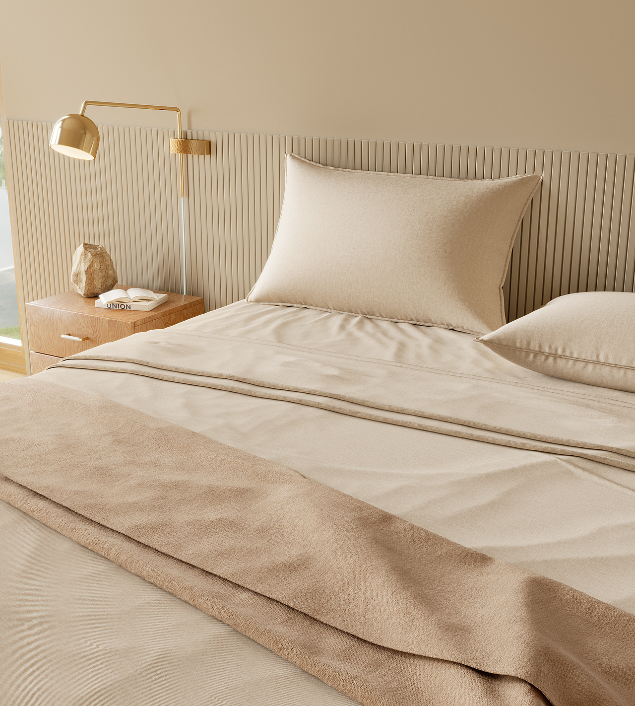 家纺四件套建模渲染