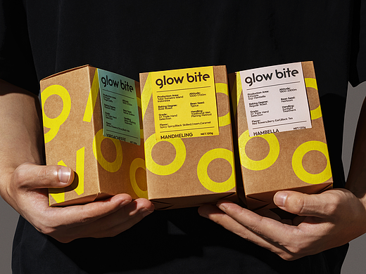 glow bite品牌设计｜轻食品牌｜咖啡品牌