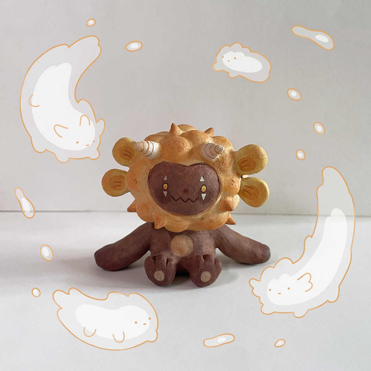 粘土手作—嘻嘻兽