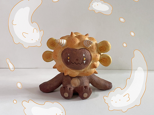 粘土手作—嘻嘻兽
