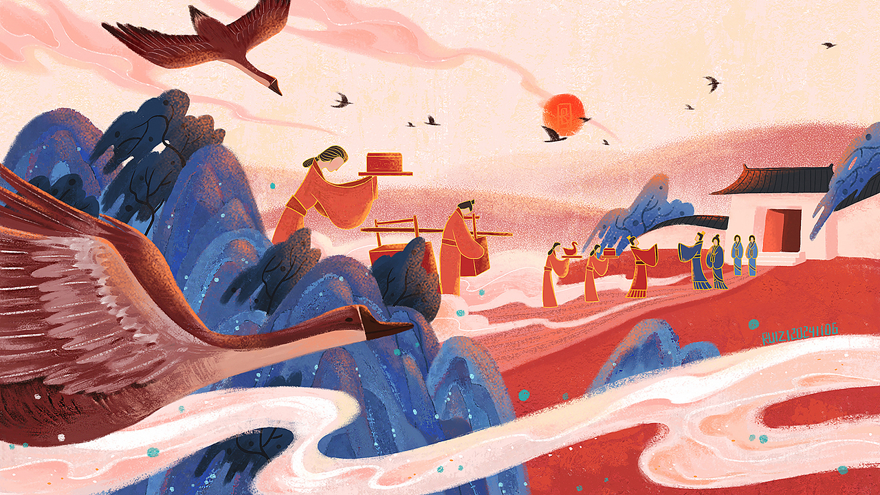 纳采（图ZMzgwNjY5ODY4） - 创作习作 - 站酷设计师芮籽RICHCH原创素材 - 站酷ZCOOL