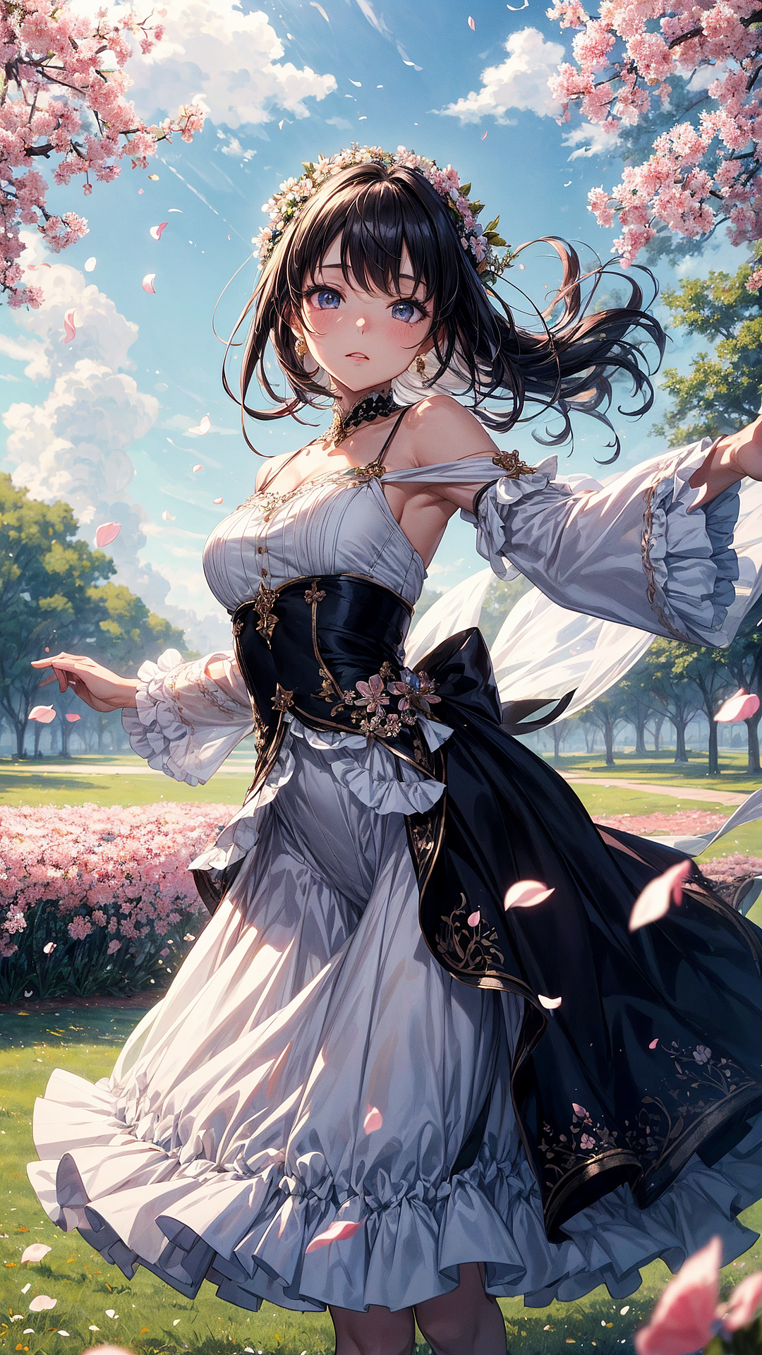 樱花少女（图ZMzgwNjcwODk2） - AI作品 - 站酷设计师大千的DQ原创素材 - 站酷ZCOOL