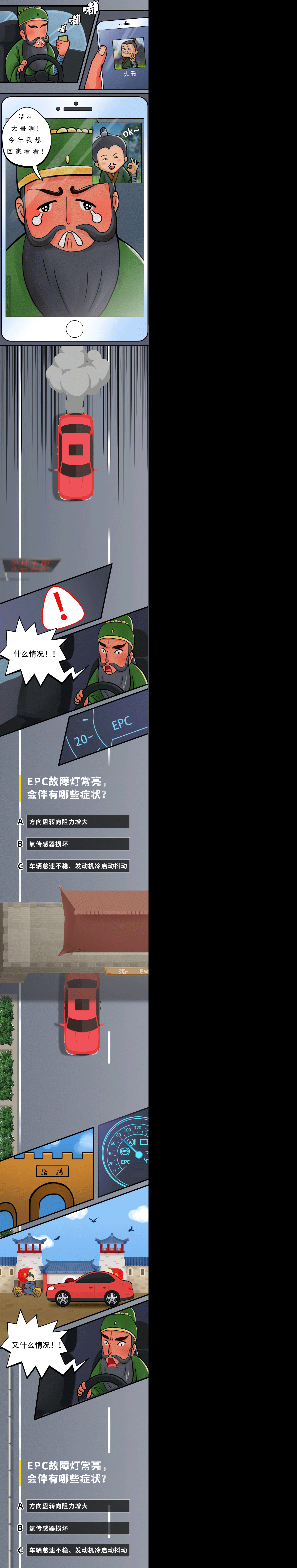 丰田汽车故障自救之过五关斩六将H5（图ZMzgwNjcyMzUy） - 商业插画 - 站酷设计师黑胶三文治原创素材 - 站酷ZCOOL