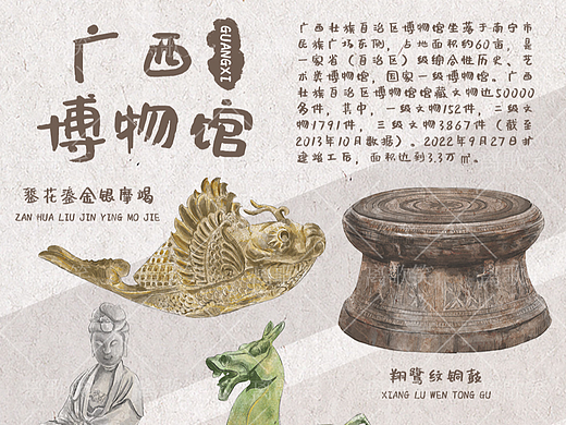 广西博物馆｜文物插画
