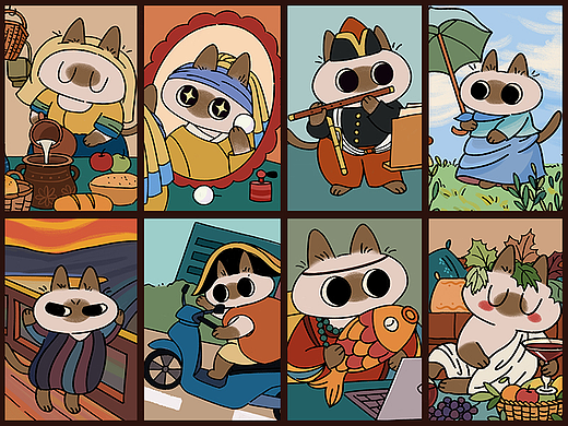 小豆泥cos名画的一天