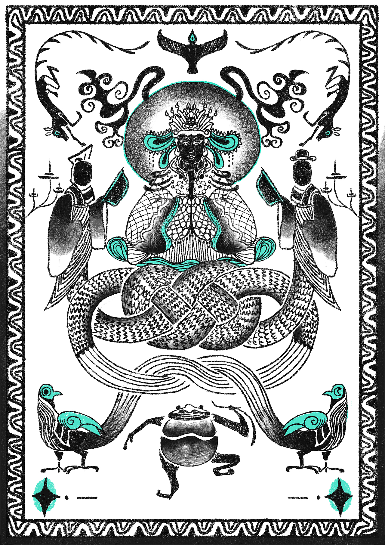 画像石-二次设计（图ZMzgwNjk3MTc2） - 商业插画 - 站酷设计师骊桂LiGui原创素材 - 站酷ZCOOL