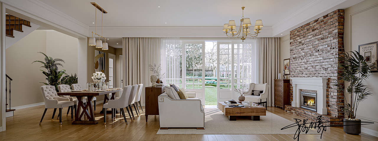 美式田园风 享受独特的魅力（图ZMzgwNzA3Mzg0） - 商业空间设计 - 站酷设计师小程曦原创素材 - 站酷ZCOOL