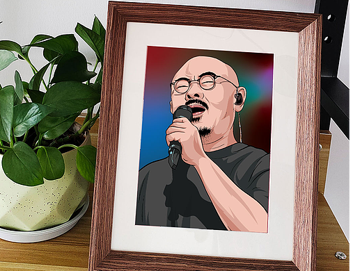 刀郎演唱会 刀郎插画 人物插画 文创礼物 手绘插画