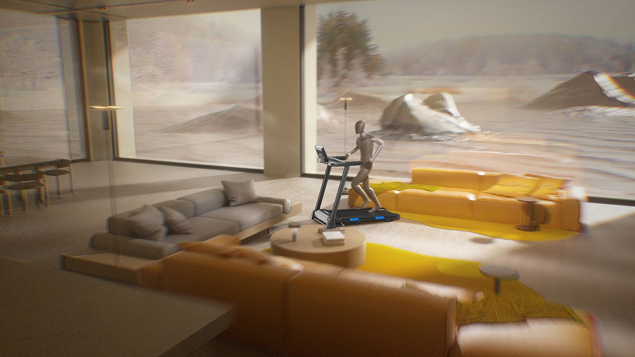 跑步机产品三维动画