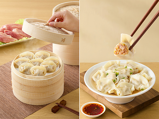 速冻食品拍摄｜五丰馄饨水饺✖乐柠视觉