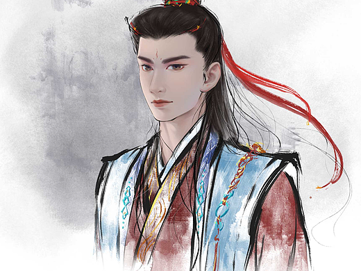 太久没画人物，回笔练练