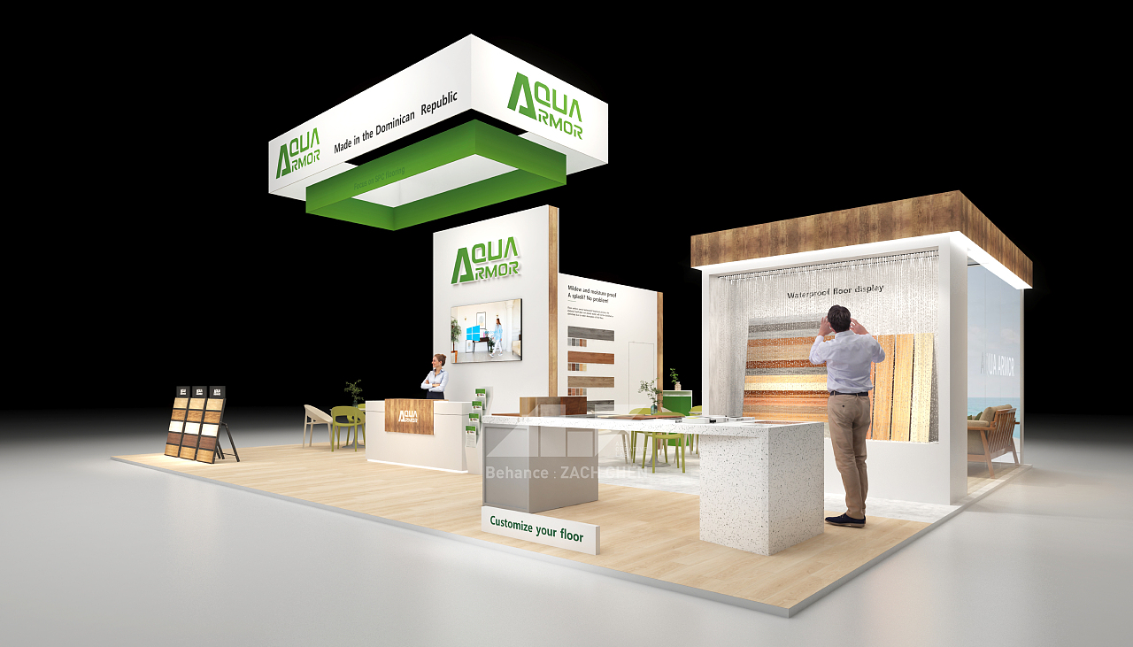 Booth丨Aqua Armor surface 2024 展台设计