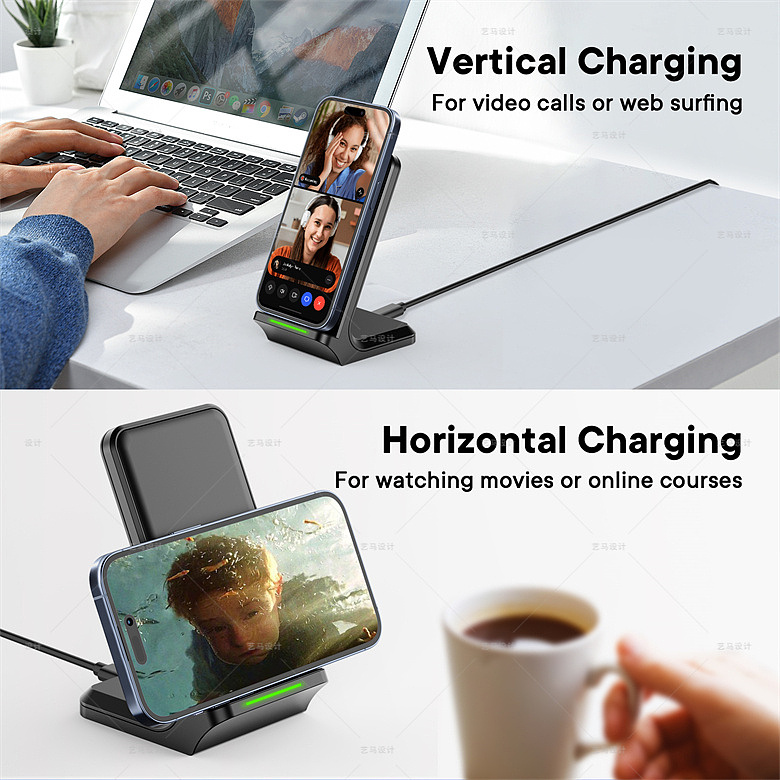 手机配件 充电底座-Amazon案例 亚马逊主副图A+设计