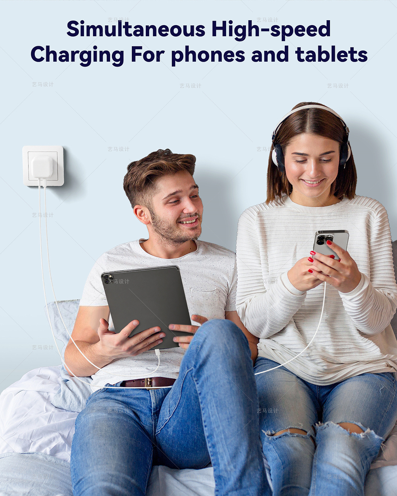 手机配件 手机充电器-Amazon案例 亚马逊主副图A+设计（图ZMzgwNzQ4MTAw） - 电商 - 站酷设计师亚马逊设计工作室原创素材 - 站酷ZCOOL