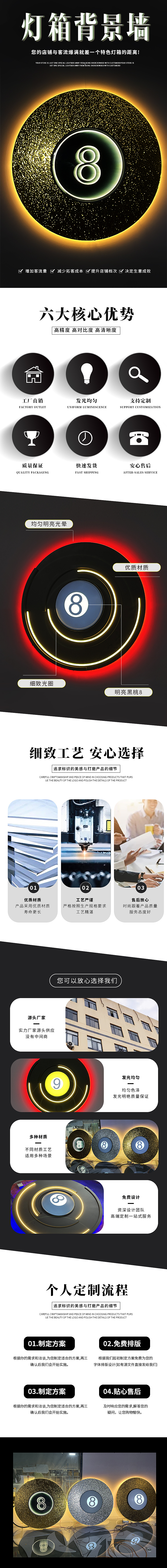 暗黑风招牌灯光详情系列