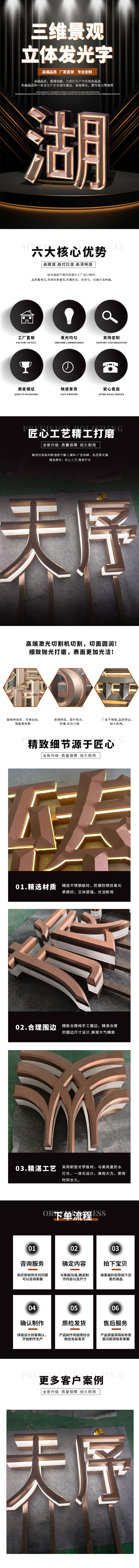 暗黑风招牌灯光详情系列