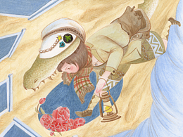 原創(chuàng)手繪插畫-在路上