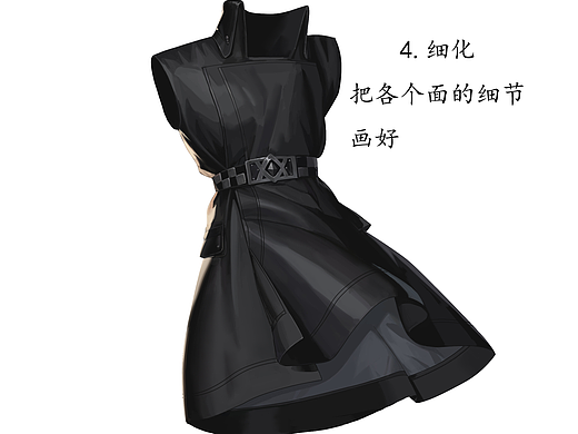 风衣画法