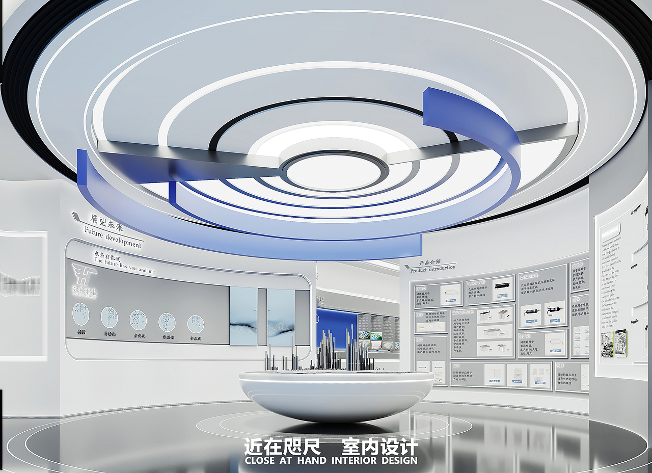 现代极简科技展厅设计（图ZMzgwNzY0OTI0） - 展陈设计 - 站酷设计师近在咫尺设计原创素材 - 站酷ZCOOL