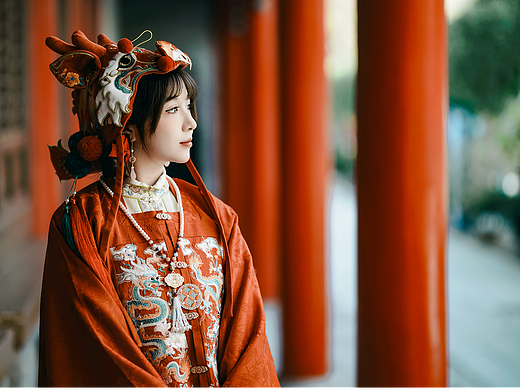 明制汉服+马面裙：承天寺汉服摄影